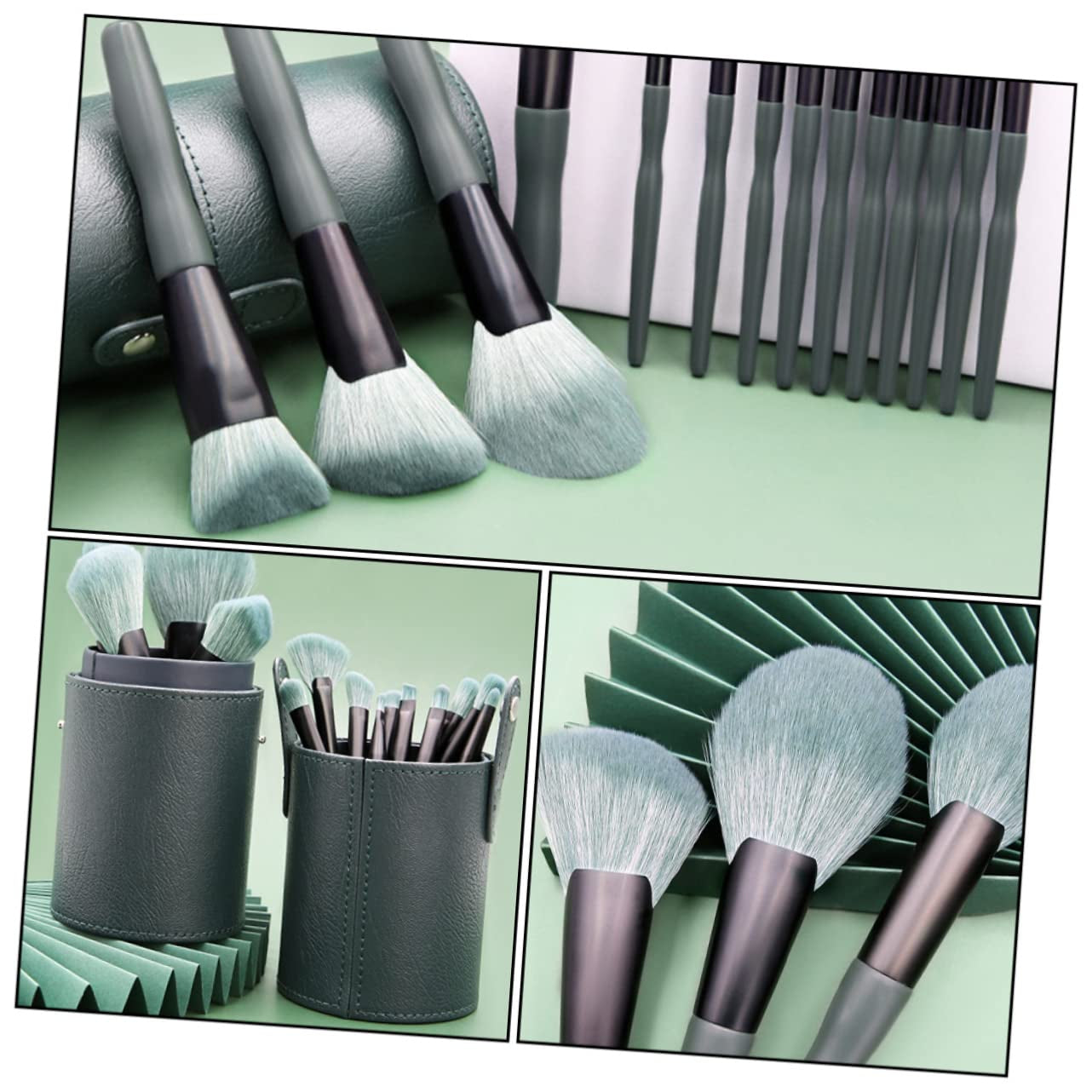 14Pcs Makeup Tools Wool Comfortable Makeup Brush Makeup Brush Makeup Brush Kit Aluminum Tube Solid Wood